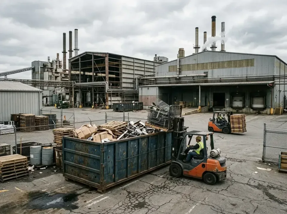 industrial-factory-scrap-conta-003 — frequently asked questions, Cheap Roll-off Dumpster Rentals in Kirkwood, MO